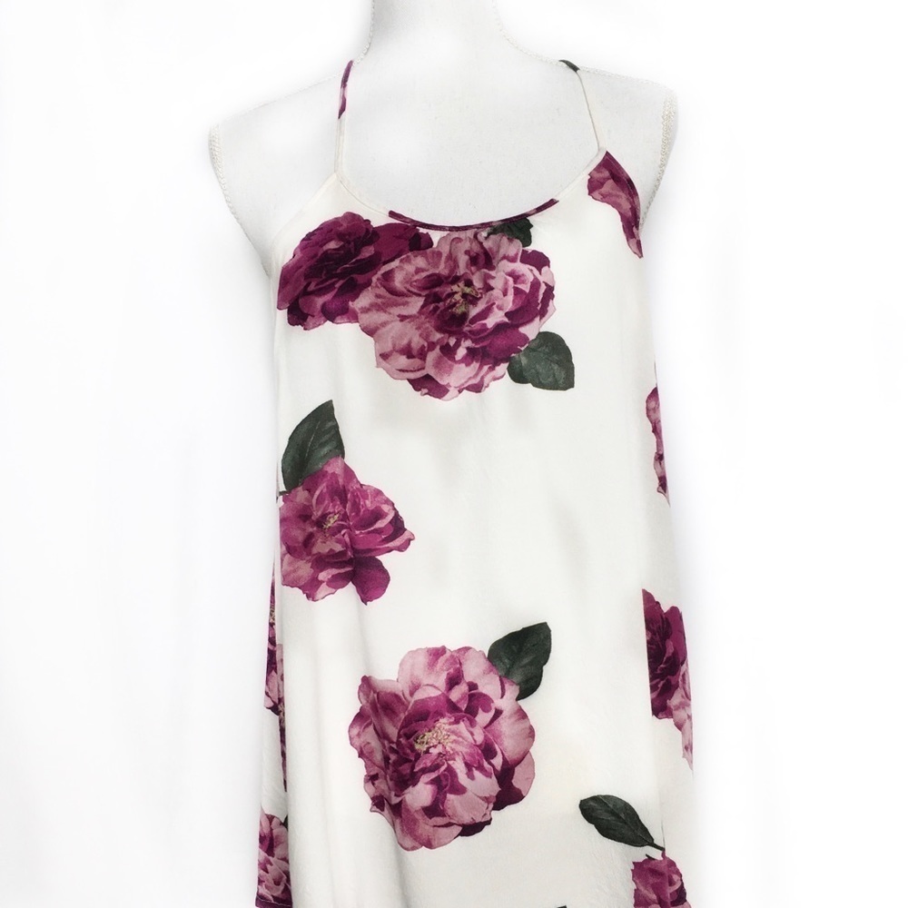 Forever 21 Racerback Unique Floral Top